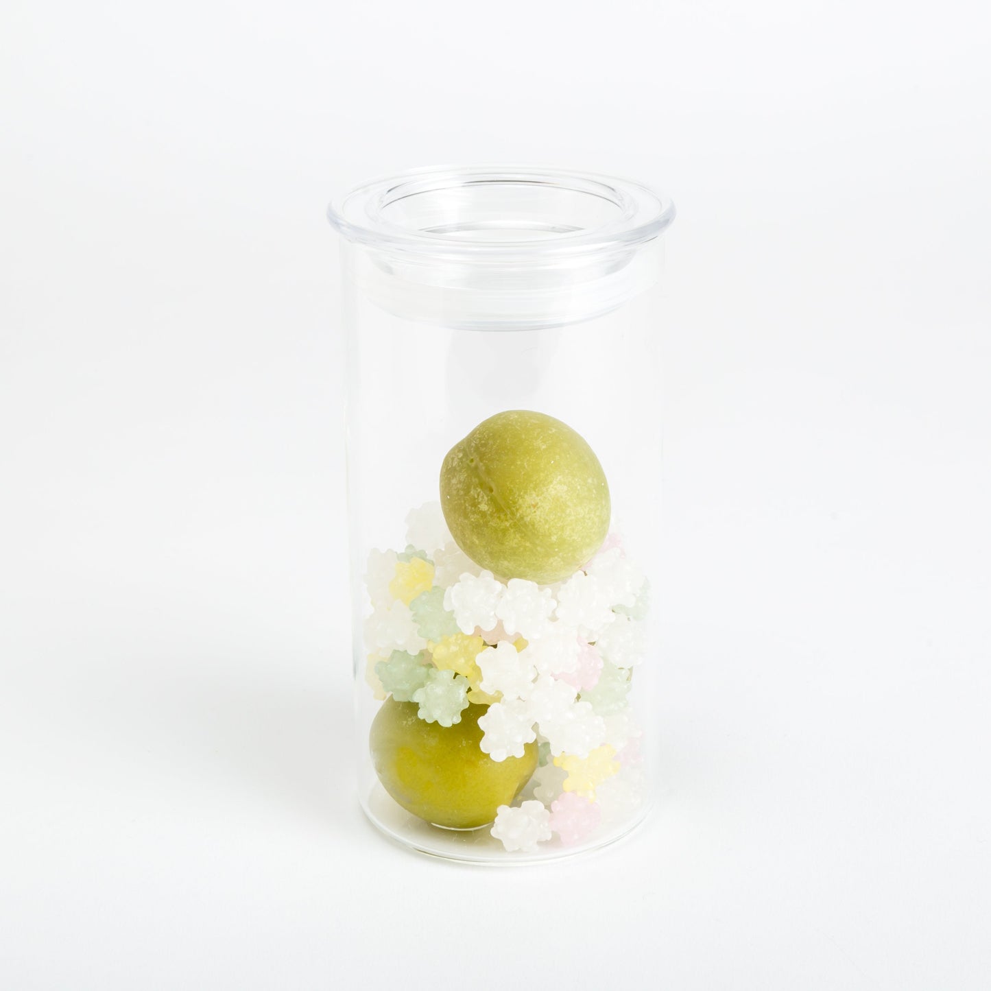 <div>白加賀<br>×<br>こんぺい糖<span>ほのかにかわいく</span></div>