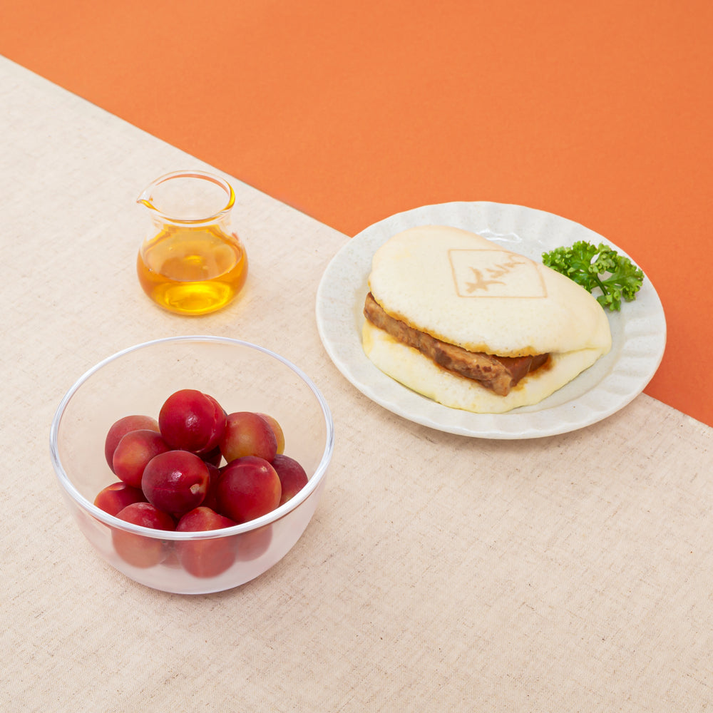 【秋の味覚ペアリングセット】大とろ角煮まんじゅう＆梅・砂糖セット