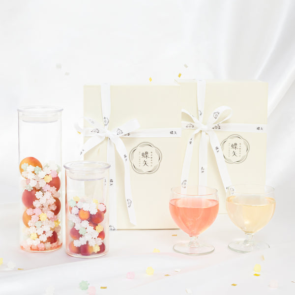 家族で楽しむ飲み比べギフト】蝶矢梅キットM&Lボトルセット – 梅体験